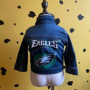 Baby Denim Jacket 12–24M – Eagles Patch Mini Streetwear Blue